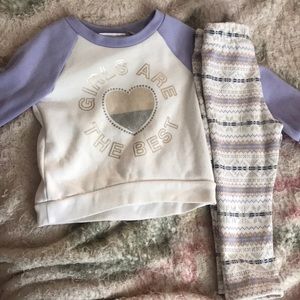 Fleece sweater and pants